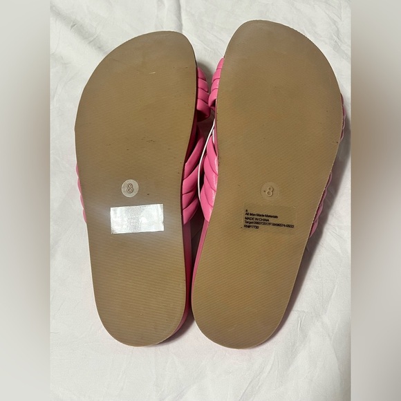 A New Day Women's Pink Knotted Slide Sandals Size 8 NWT - Picture 8 of 9